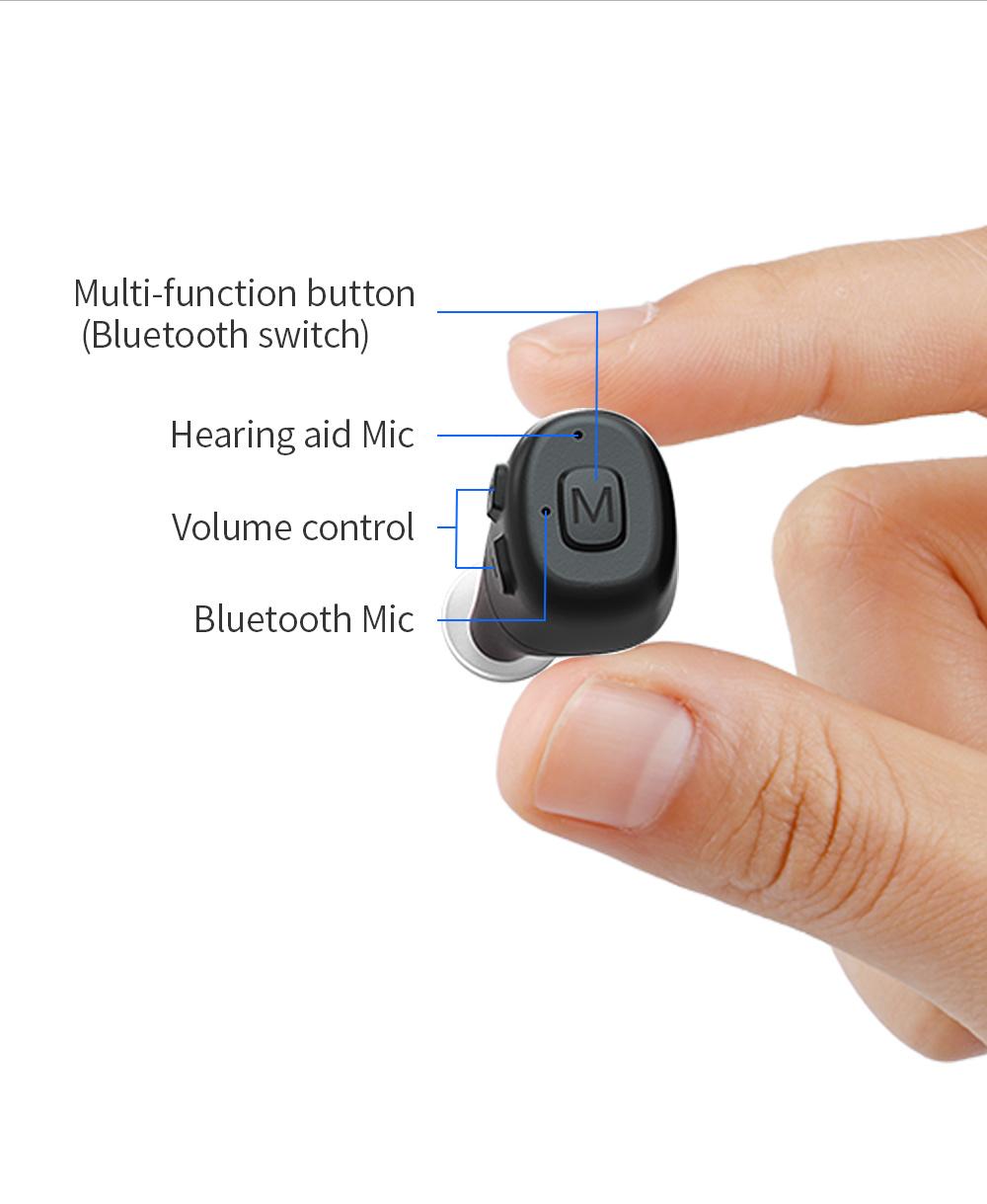 Digital Wireless Bluetooth Hearing Aids Long Standby