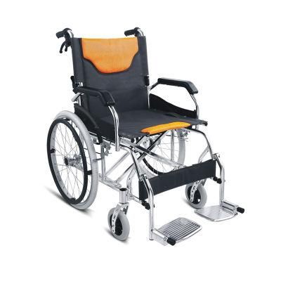 Elderly Disabled Medical Equipment Manual Folding Aluminum Transfer Wheelchair Price