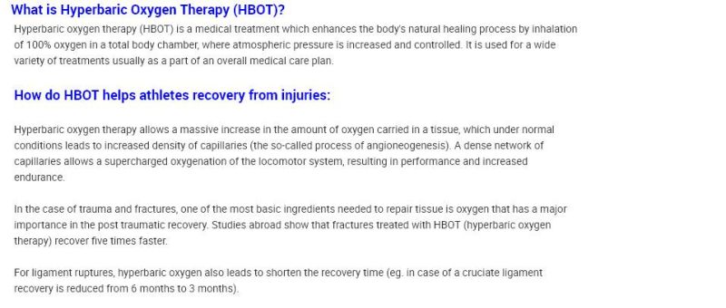 Macy-Pan Oxygen Capsule Hbot Medical Hyperbaric Chamber