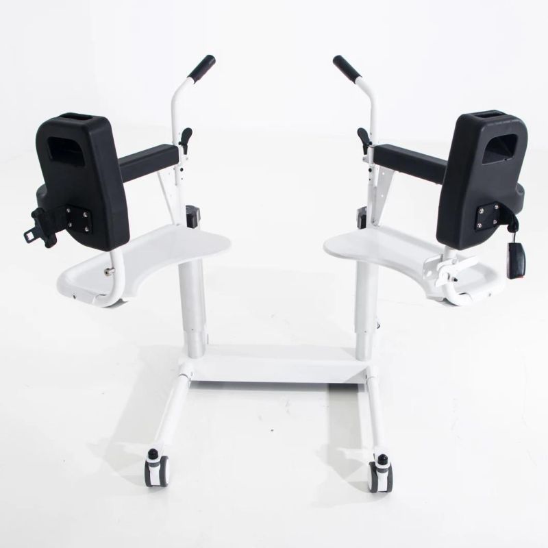 Electric Transfer Commode Wheelchair Model Tcm-01h Come with Electric Lift Mode Easily Use Inside