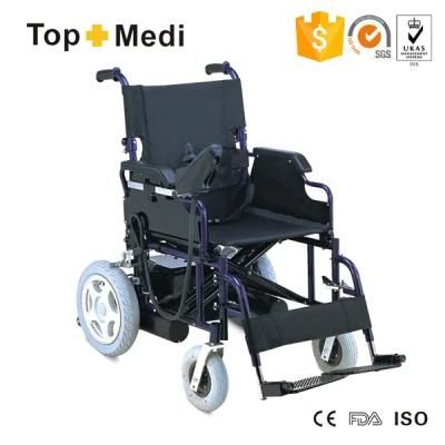 PU Armrest Powered Steel Frame Wheelchair in Big Sale