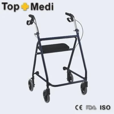 Steel Walking Aid Walker with Hand Brake for Old People