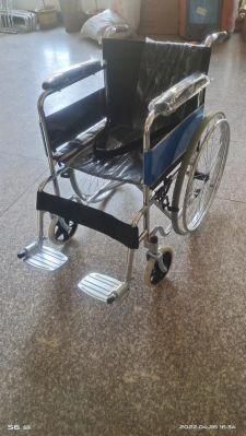 Folding Transport Wheelchair with Full Arms