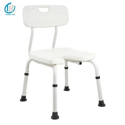 Commode Chair U Shape Seat Shower Chair Aluminum Light Weight