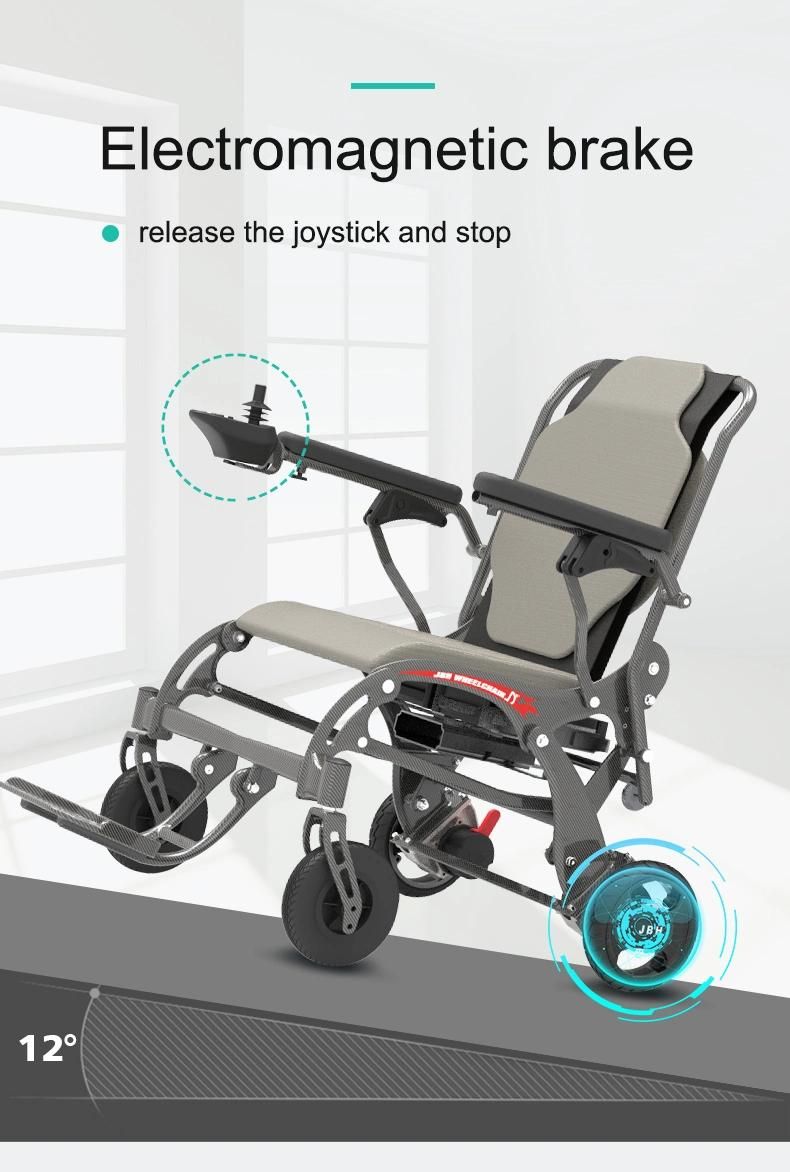 Folding Apex Carbon Fiber Wheelchair Lightweight Power Wheelchair Electric Wheelchair
