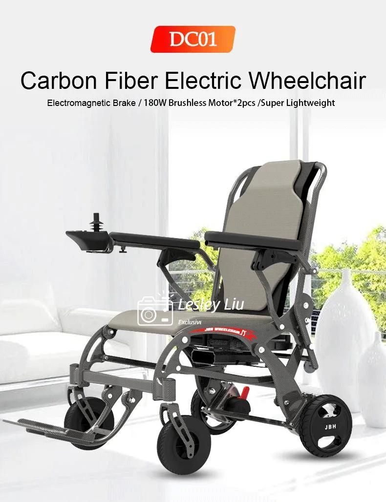 Jbh Lightweight Carbon Fiber Electric Power Wheelchair DC01