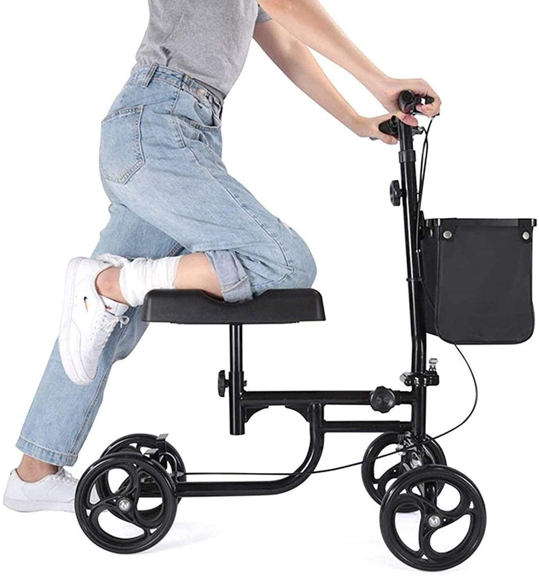 Rollator Walker Foldable Knee Scooter Knee Walker Disabled Scooter / Wheelchair