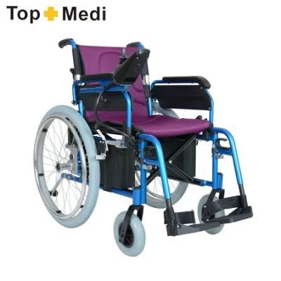 China Supplier Aluminum Folding Lithium Battery Operated Power Wheelchair Electric
