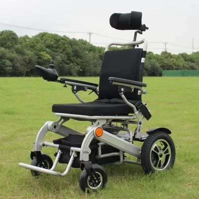 Lightweight Power Foldable Electric Wheelchair with Luggage Bracket
