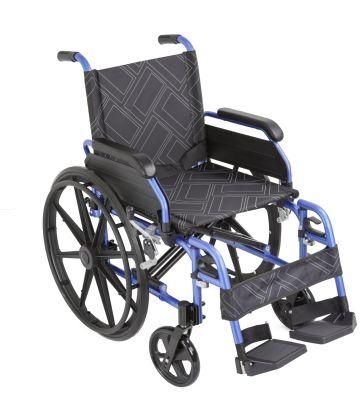 Comfort Lightweight Folding Transport Wheelchair for Disabled