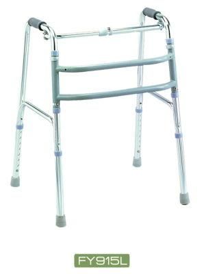 Foldable Shining Silver Aluminum Walker with Two Function