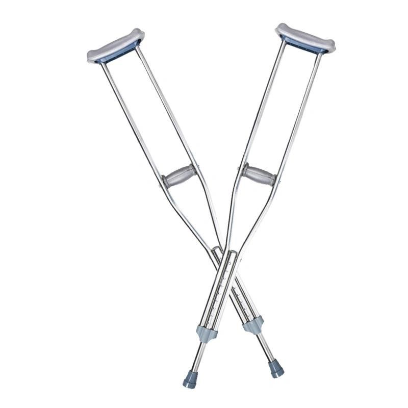 Mn-Gz001 Aluminum Adjustable Walking Medical Walking Crutch Armpit Crutch Underarm