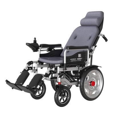 with CE Approved Rehabilitation Therapy Supplies Motorized Folding Electric Wheelchair for Adults