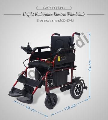 Folding Aluminum Li-ion Battery Power Electric Wheelchair