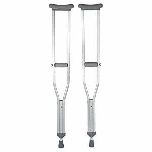 Adjustable Height Lightweight Aluminum Adult Underarm Crutches Disabled Axillary Crutches