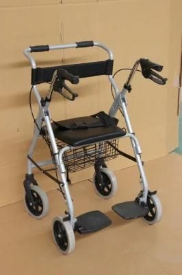 Aluminium with Wheels Brother China Adult Walkers Air Tape Medical Walker Rollator