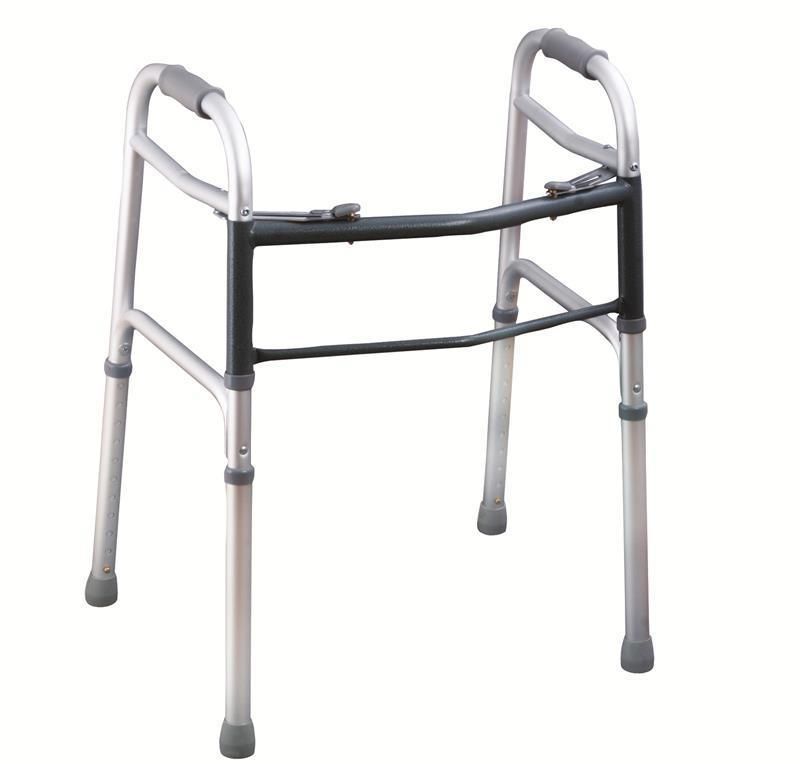 Normal Two Button Aluminum Anodized Walker Frame