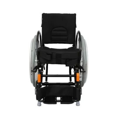 OEM New Aluminium Alloy Aluminum Wheel Folding Foldable Patient Transfer Chair Wheelchair