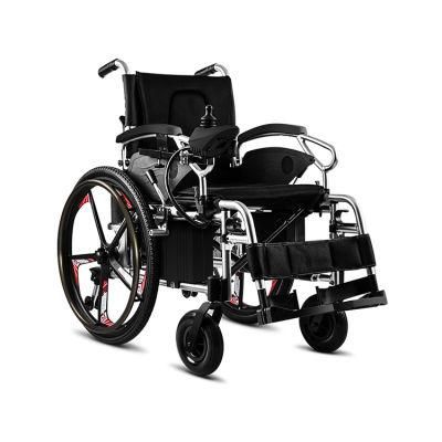 2021 Topmedi Folding Electric Wheelchair for The Elderly Disabled Wheelchair with CE
