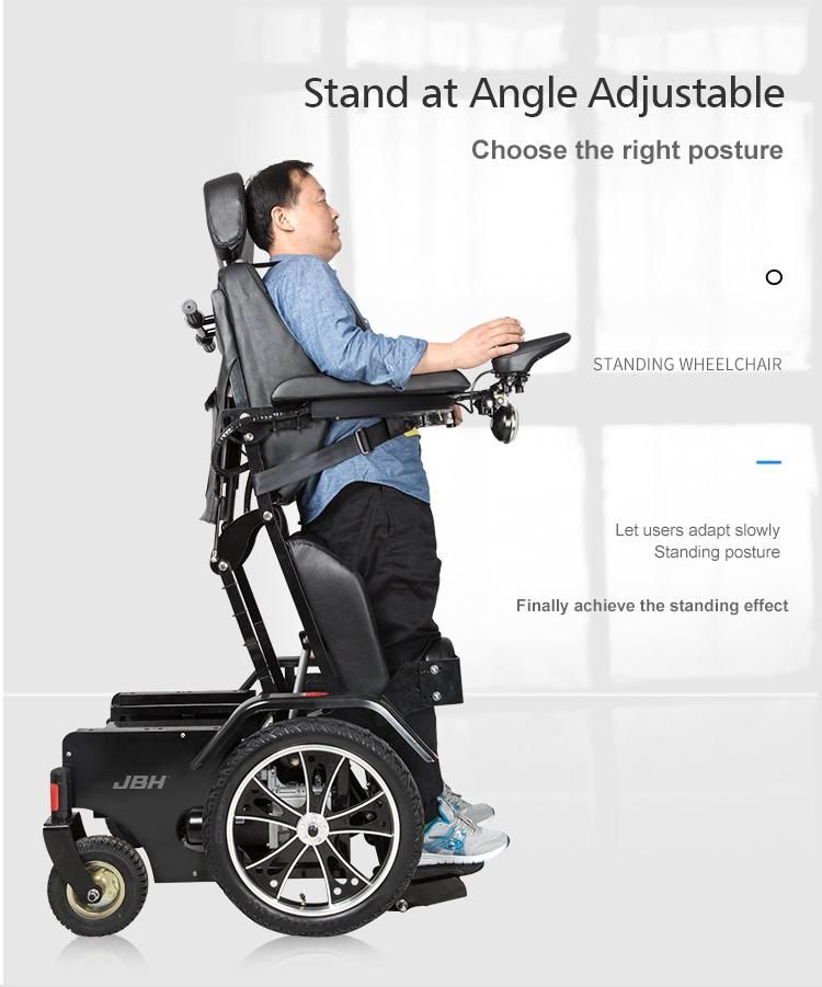 High Quality Stand up Down Handicapped Rehabilitation Therapy Supplies Electric Wheelchair