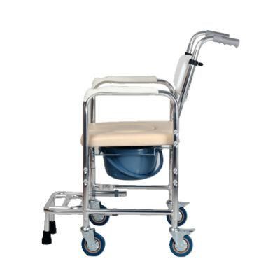 300lbs Load Handicap Light Transfer Wheelchair Folding Commode Chair