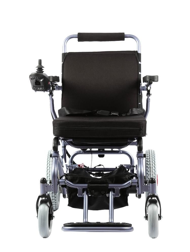 2020 Topmedi Portable Lightweight Brush Folding Electric Wheelchair