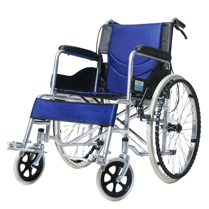 Steel Foldable Economic Cheapest Wheelchair Portable Wheelchair