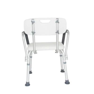 Tool-Free Assembly Aluminium Bath Chair Shower for Elderly Bathroom