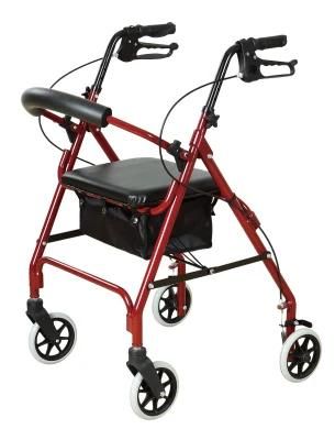 Upright Rollator Folding Brother Medical China Air Pediatric Elderly Walker with Good Price