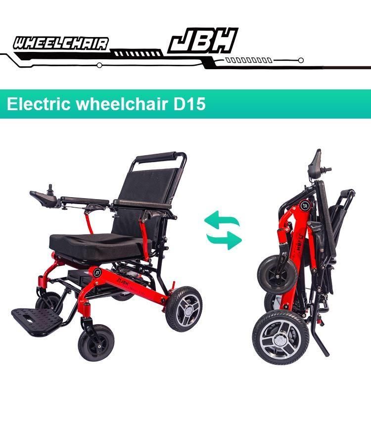 500mm Seat Width Folding Cheap Price Electric Wheelchair with Lithium Battery