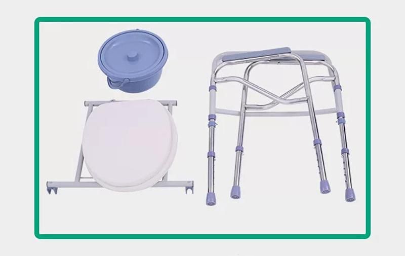 High Quality Household Commode Chair Potty Chair for Elderly and Pregnant Women Folding Shower Chair