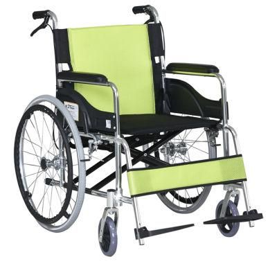 Wheelchair for Elderly People Cheapest Standard Wheelchair for Sale Easy Carry Outside Manual Aluminium Wheelchair