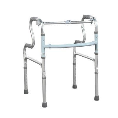 High Quality Adjustable Walking Aids Foldable Aluminum Alloy and Stainless Steel Walker for The Disabled