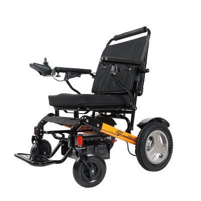 4 PCS Lithium Battery Operated Foldable Electric Wheelchair on Plane