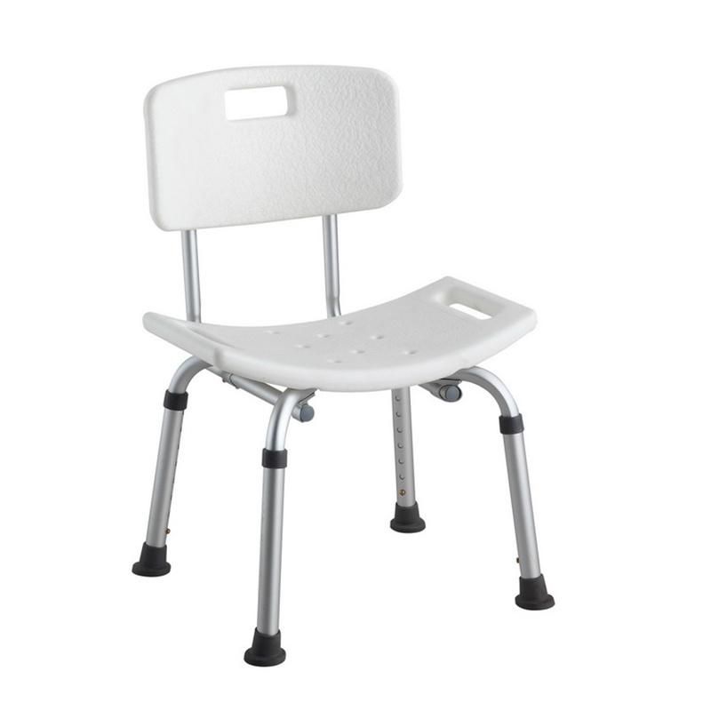 Bathroom Shower Safety Anti-Slip Foot Glue Bath Seat Easy Carry Adjustable Height Lightweight Orthopedic Rehabilitation Chair for Elderly People