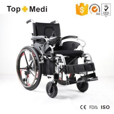 Medical Equipment Aluminum Folding Electric Power Wheelchair for Elderly People