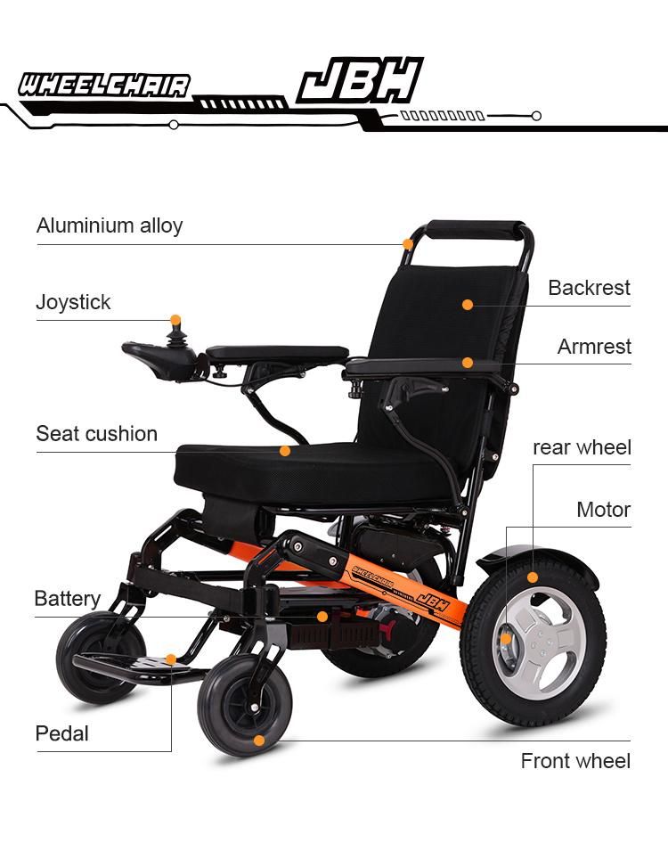 Jbh D10 Smart Power Folding Electric Portable Wheelchair for Elderly