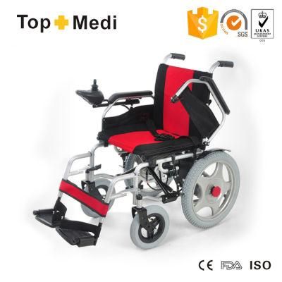 Health Care Product Fold Electric Motor Power Drive Wheelchair for Handicapped