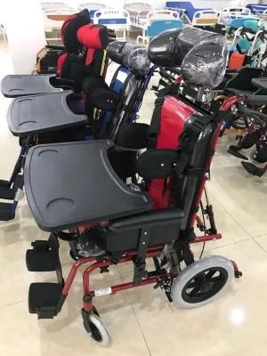 2022 Shanghai Manual Steel Folding Wheelchair Cerebral Palsy Wheelchair