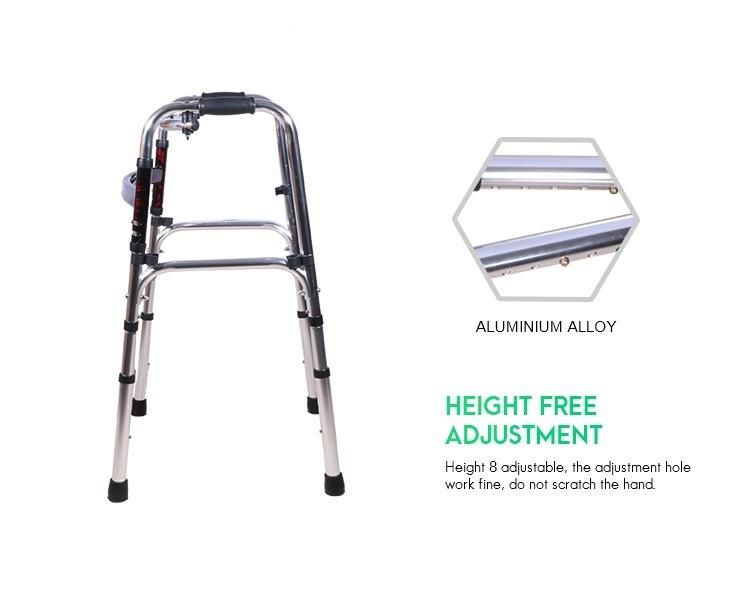 Aluminum Frame Height Adjustable Walker for The Elderly