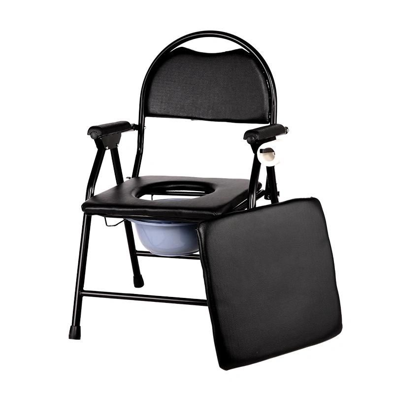 Rehabilitation Therapy Supplies Medical Equipment Foldable Commode Chair