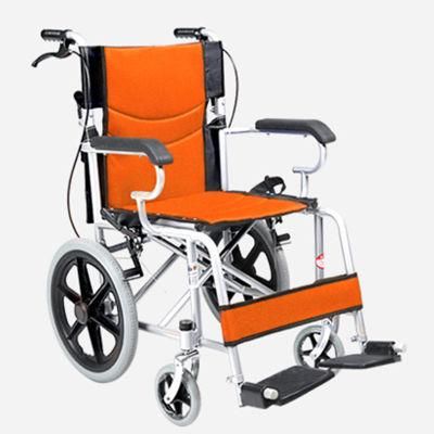Small Wheel Medical Mobile Foldable Steel Wheelchair