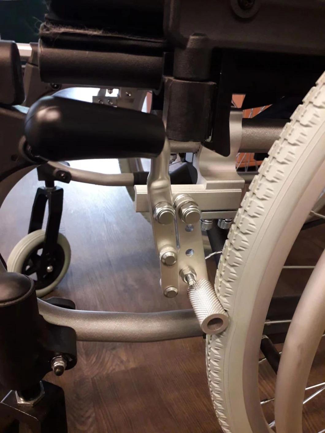 Handicapped Equipment Outdoor Folding Aluminum Manual Wheelchair