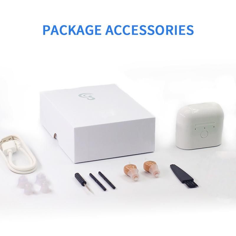 New Digital Hearing Aid Pair Packed Magnetic Rechargeable Box Earsmate 2021