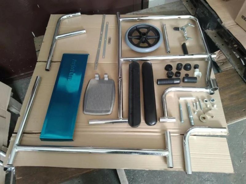 Medical Equipment Cheap Prices Hospital Foldable Steel Manual Wheelchair
