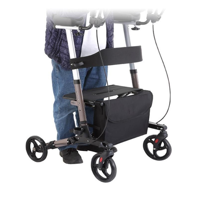 Stand up Walker with Metal Wheels Stand up Folding Roller