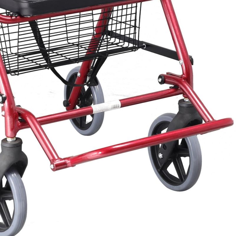 Lightweight Portable Walking Aid Rollator Walker with Seat