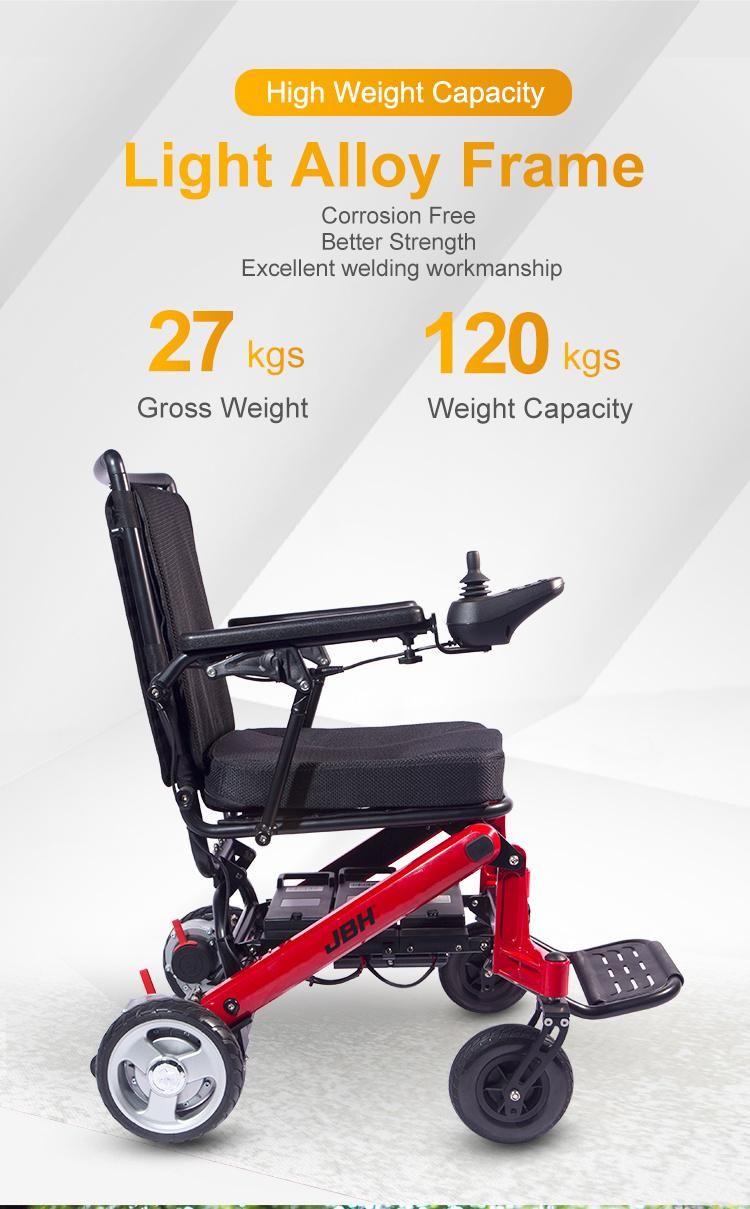 Intelligent Controller Electric Portable Aluminum D23 Electric Wheelchair for The Elderly