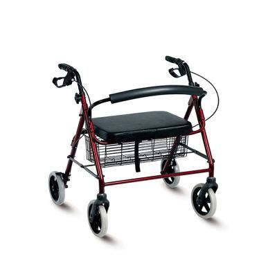 Lightweight Folding Aluminum Mobility Elderly Disability Walking Aid with Basket