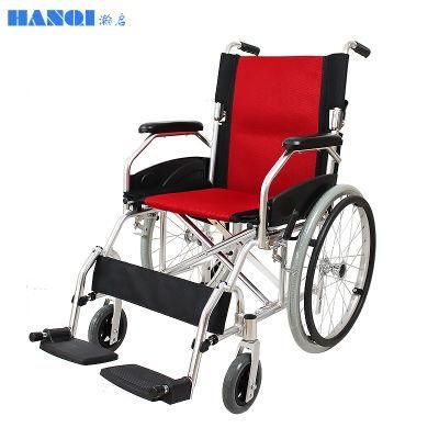 Hanqi Hq863L High Quality Aluminum Manual Wheelchair for Disable or Senior Patient